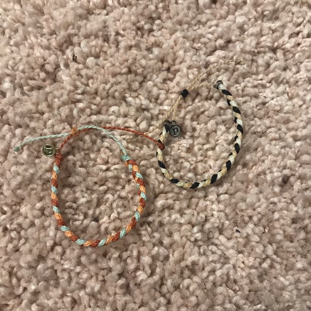 Pura Vida braided bracelets bundle